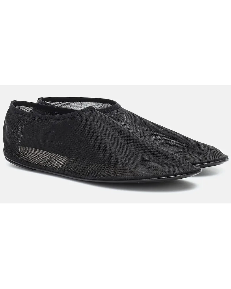 The Row Slip-Ons aus Mesh Schwarz