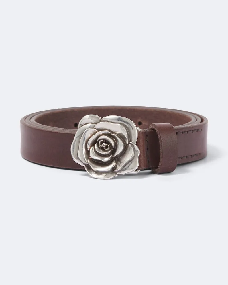Our Legacy Gürtel Rose aus Leder Braun