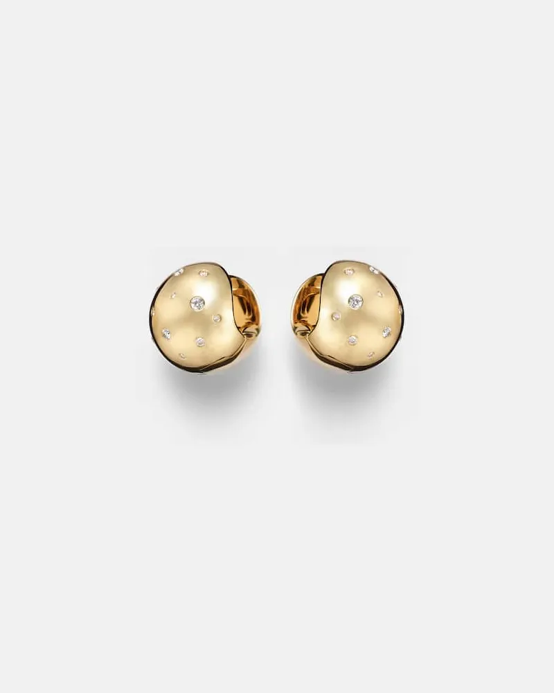 Ileana Makri Ohrringe Glow Galaxy aus 18kt Gelbgold mit Diamanten Gold