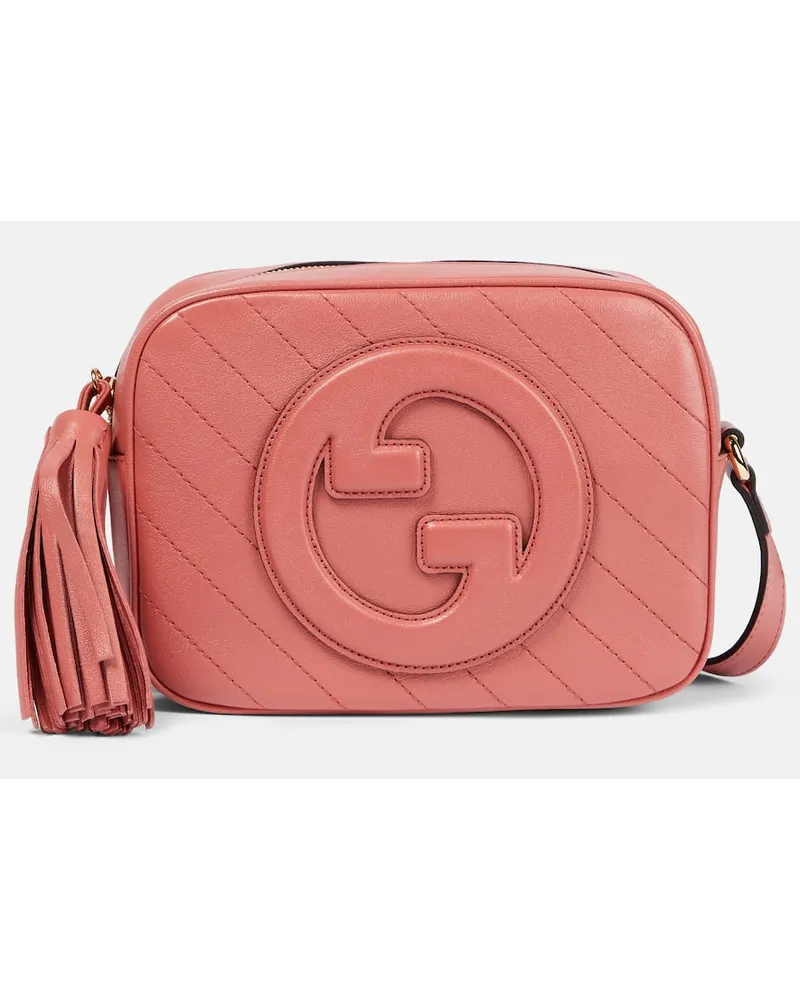 Gucci Schultertasche  Blondie Small aus Leder Pink