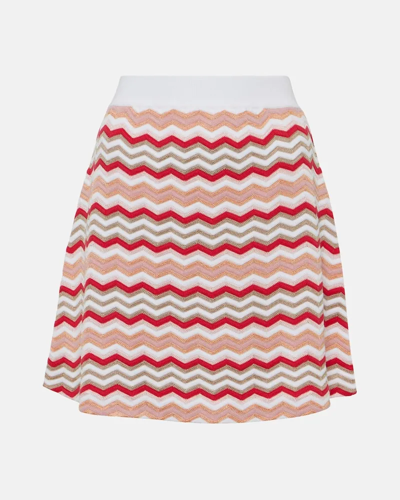 Missoni Minirock aus Häkelstrick Multicolor