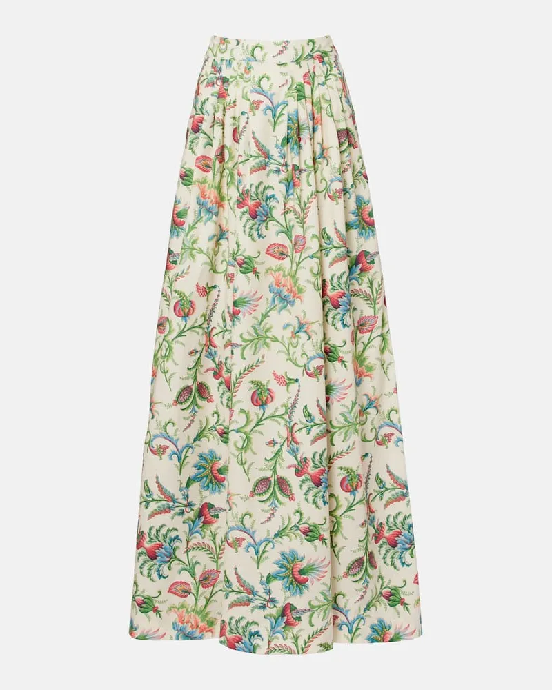 Etro Maxirock aus Baumwolle Weiß