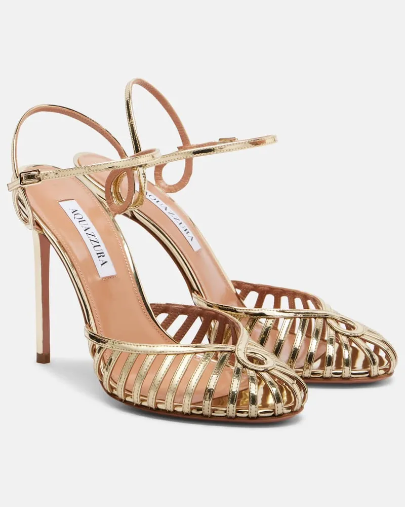 Aquazzura Slingback-Pumps Sweet Surrender 105 Gold