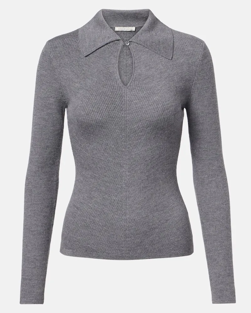 EMILIA WICKSTEAD Pullover Ambrose aus Wolle Grau