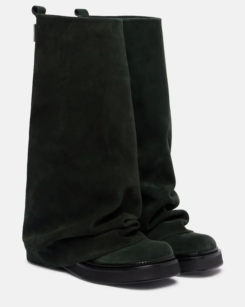 ATTICO Stiefel Robin aus Veloursleder Schwarz