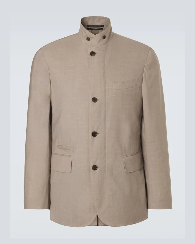 Dunhill Jacke aus Wolle Grau