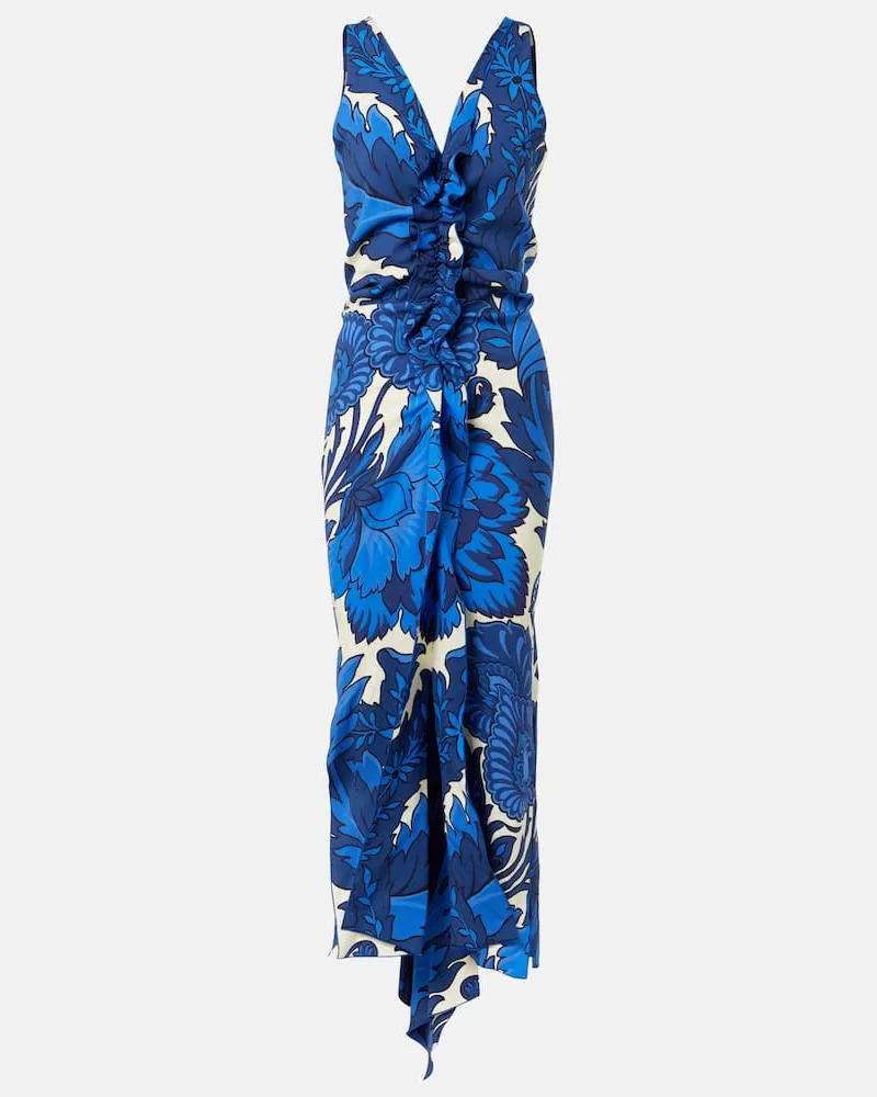 Etro Maxikleid Blau