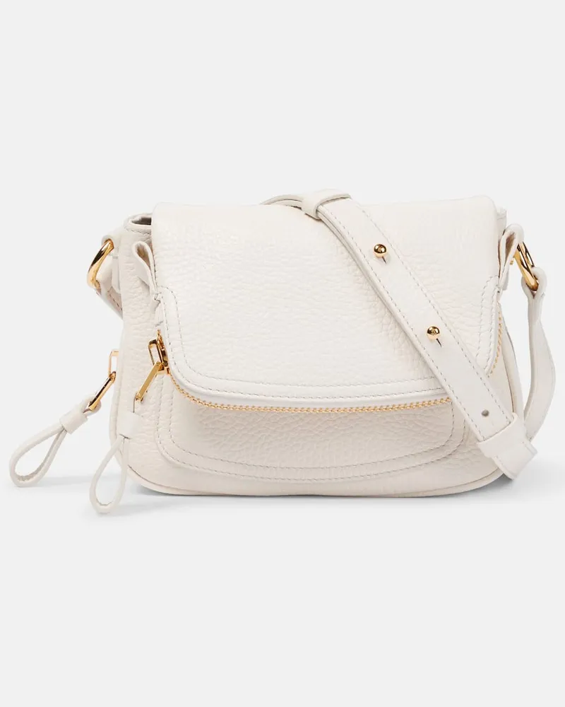 Tom Ford Schultertasche Jennifer Mini aus Leder Weiß
