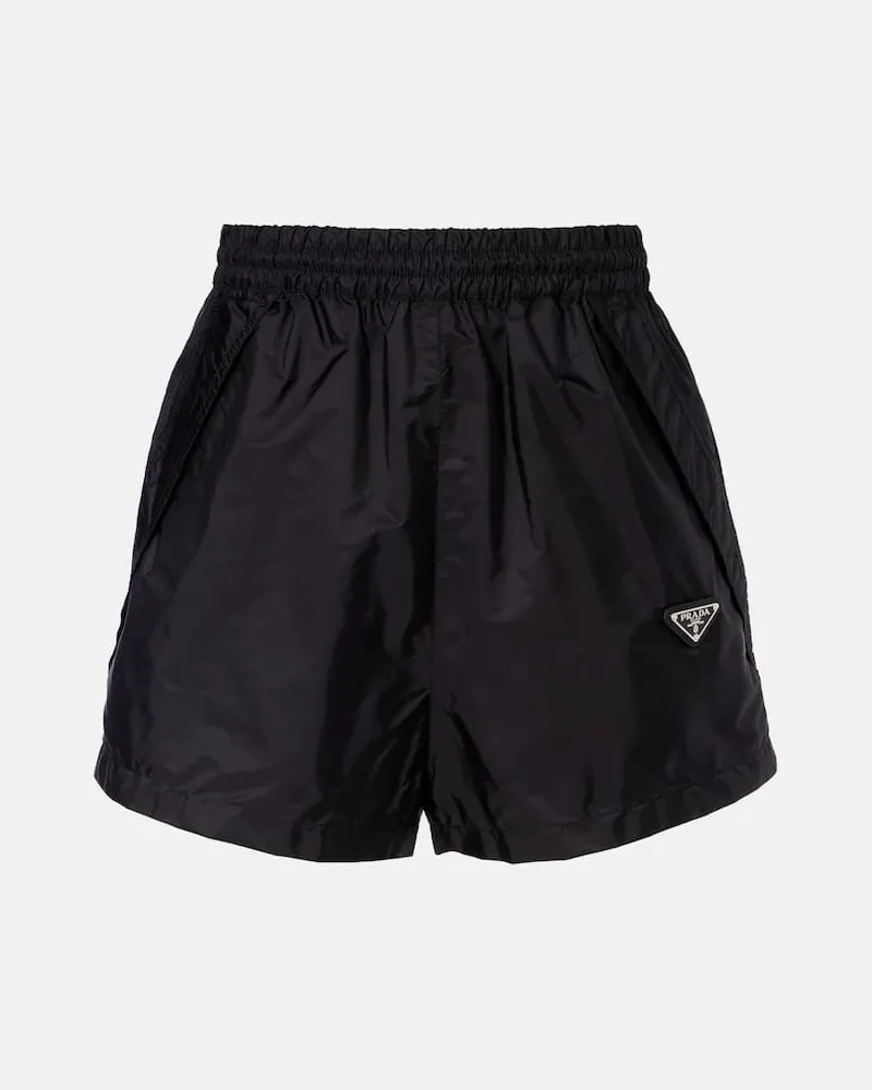 Prada Shorts aus Re-Nylon Schwarz