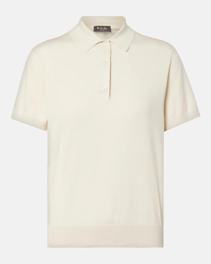 Loro Piana Polohemd aus Baumwolle Beige