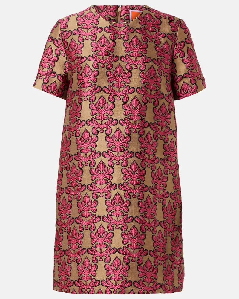 La DoubleJ Minikleid Mini Swing aus Jacquard Multicolor