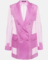 Max Mara Blazer Negrar aus Seidenorganza Pink