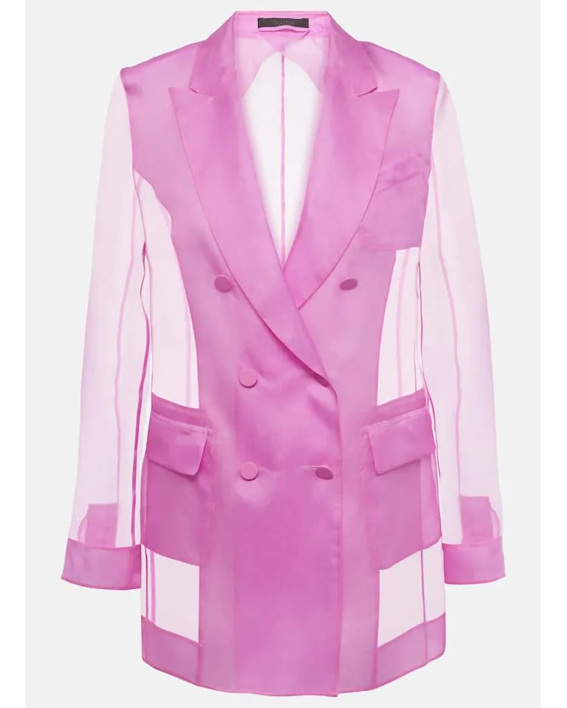 Max Mara Blazer Negrar aus Seidenorganza Pink