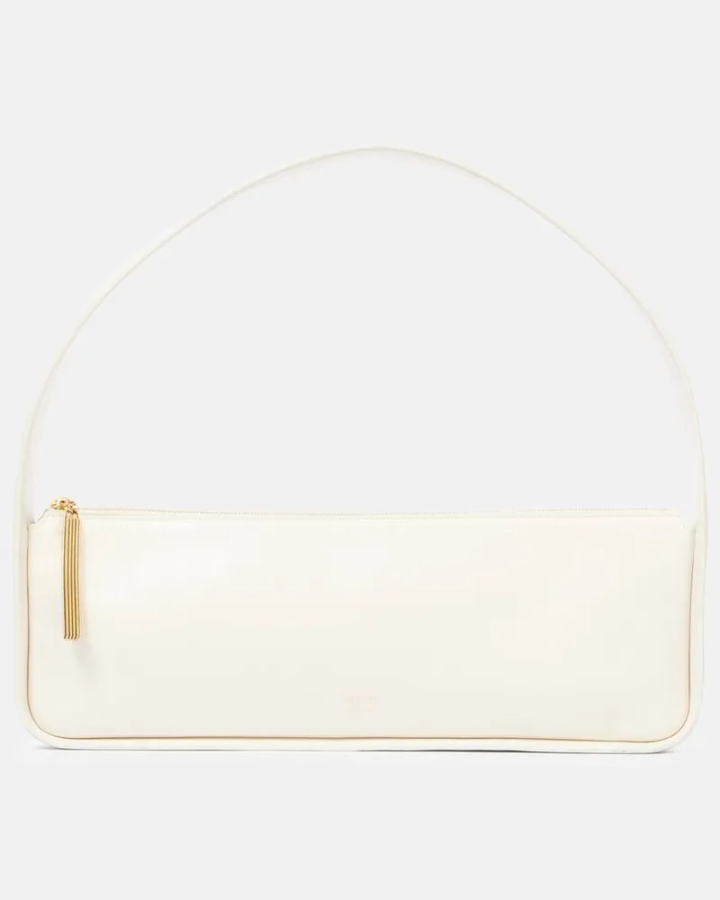 KHAITE Schultertasche Lori Small aus Leder Weiß