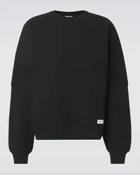 Saint Laurent Sweatshirt aus Baumwolle Schwarz