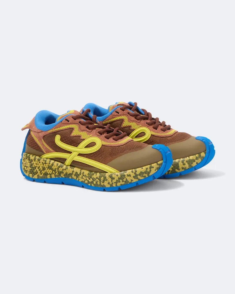Loewe Sneakers Pogo mit Veloursleder Multicolor