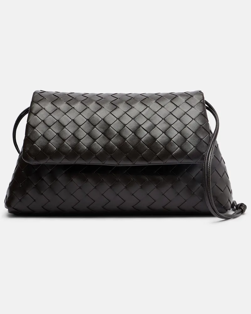 Bottega Veneta Schultertasche Giorno aus Leder Braun
