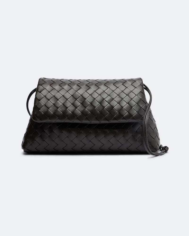 Bottega Veneta Schultertasche Giorno aus Leder Braun