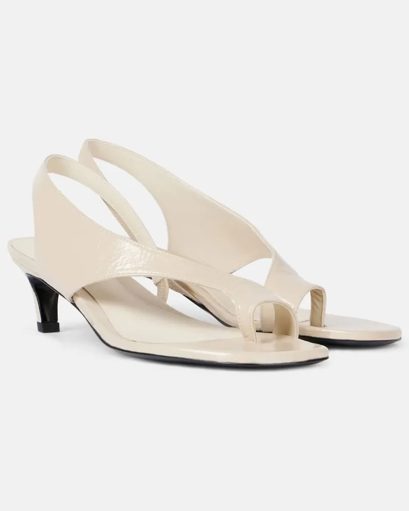 Totême Sandalen aus Leder Weiß