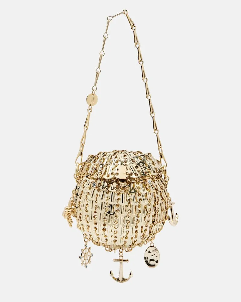Paco Rabanne Schultertasche 1969 Ball Mini Gold