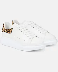 Alexander McQueen Sneakers Oversized aus Leder Weiss