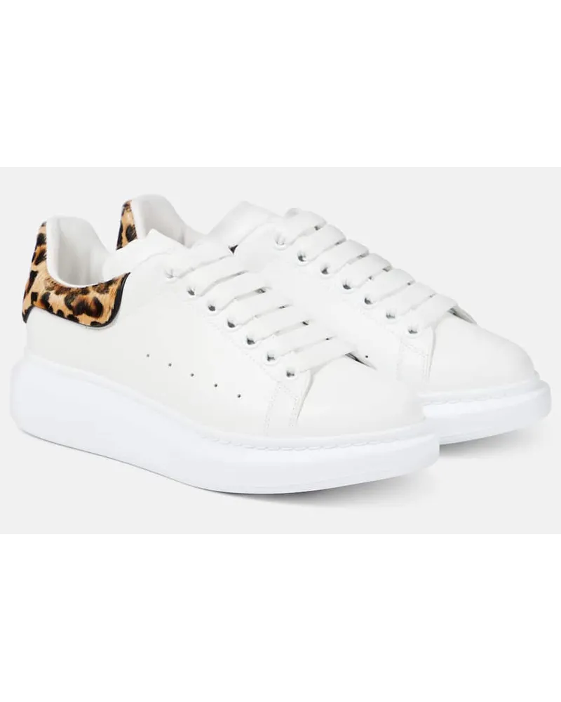 Alexander McQueen Sneakers Oversized aus Leder Weiss