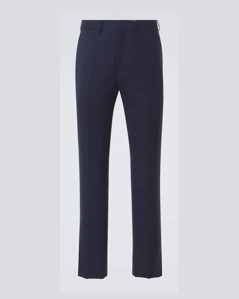 Ralph Lauren Mid-Rise-Chinohose Gregory aus Wolle Blau