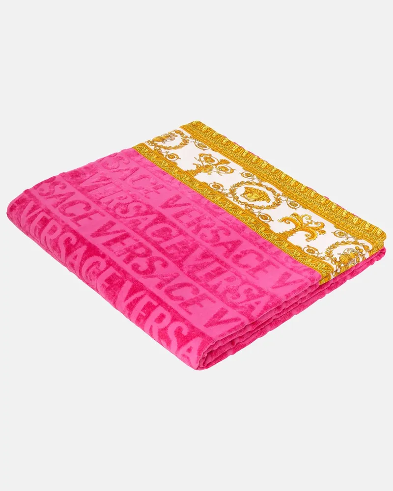 Versace Strandhandtuch Versace Allover Pink