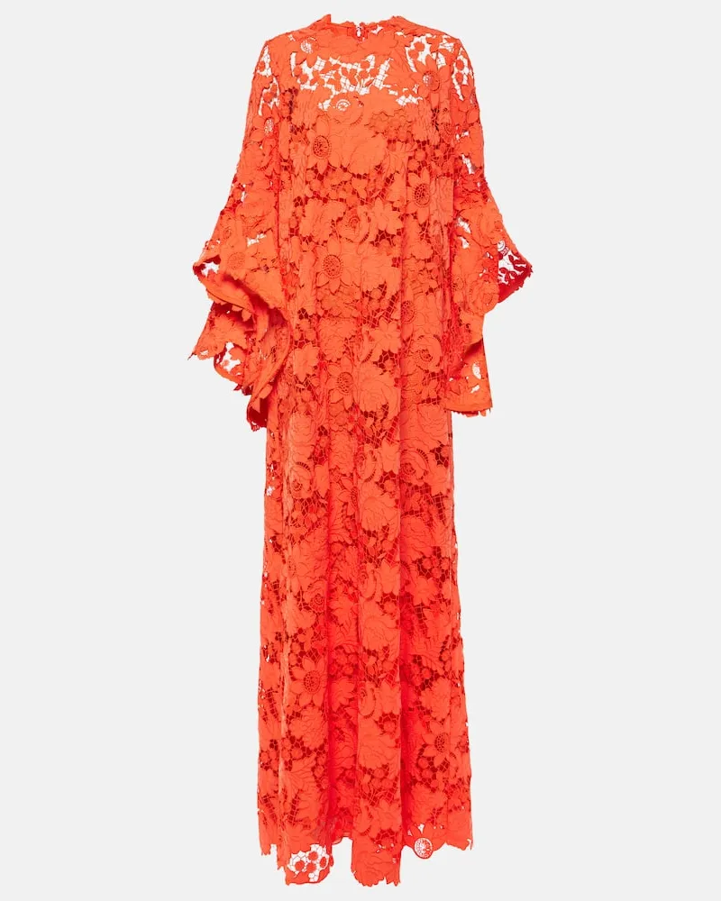 Oscar de la Renta Kaftan aus Spitze Orange