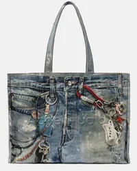 Acne Studios Tote aus Denim Blau