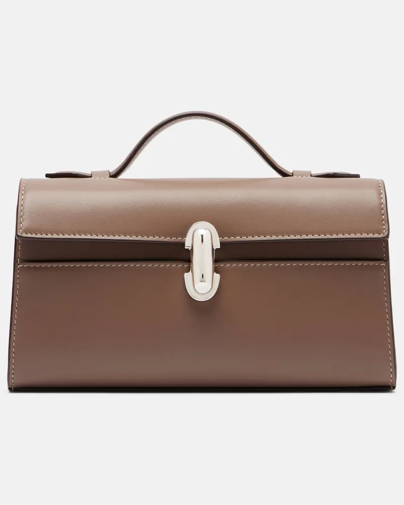 SAVETTE Henkeltasche Symmetry aus Leder Braun