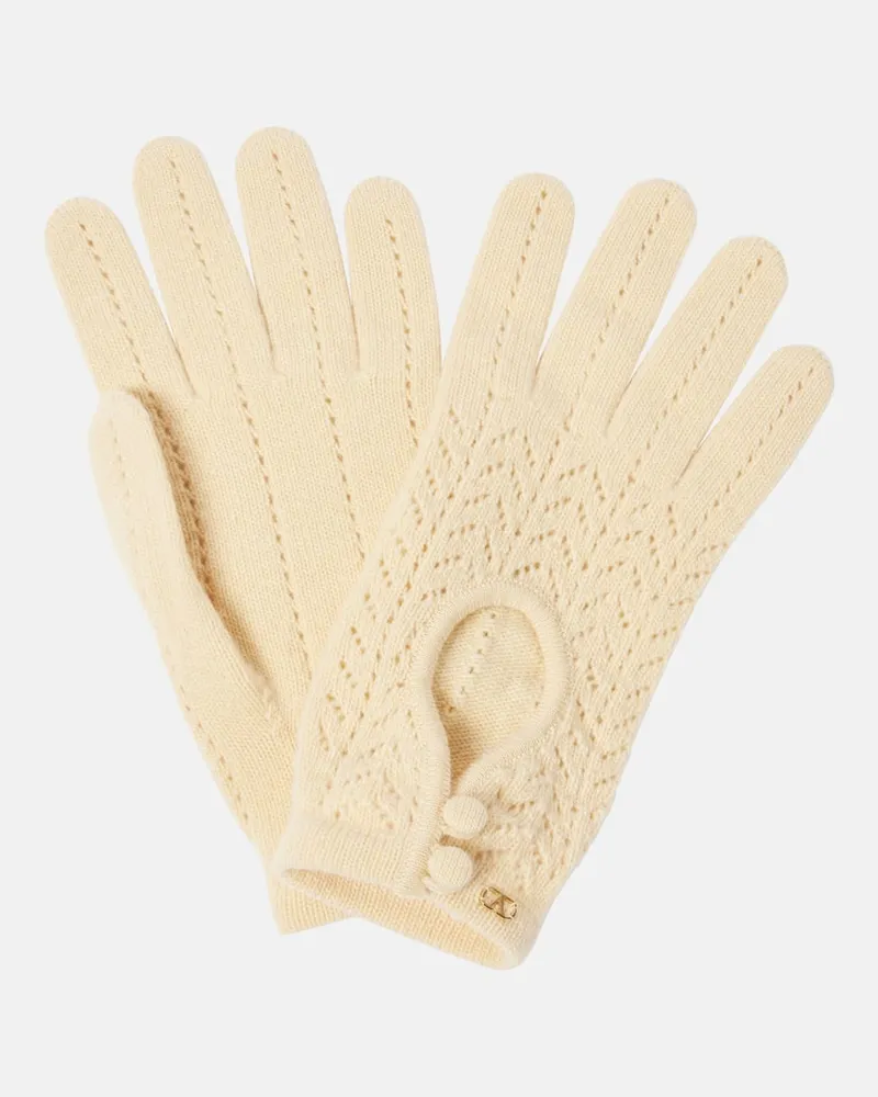 Valentino Garavani Handschuhe aus Schurwolle Beige