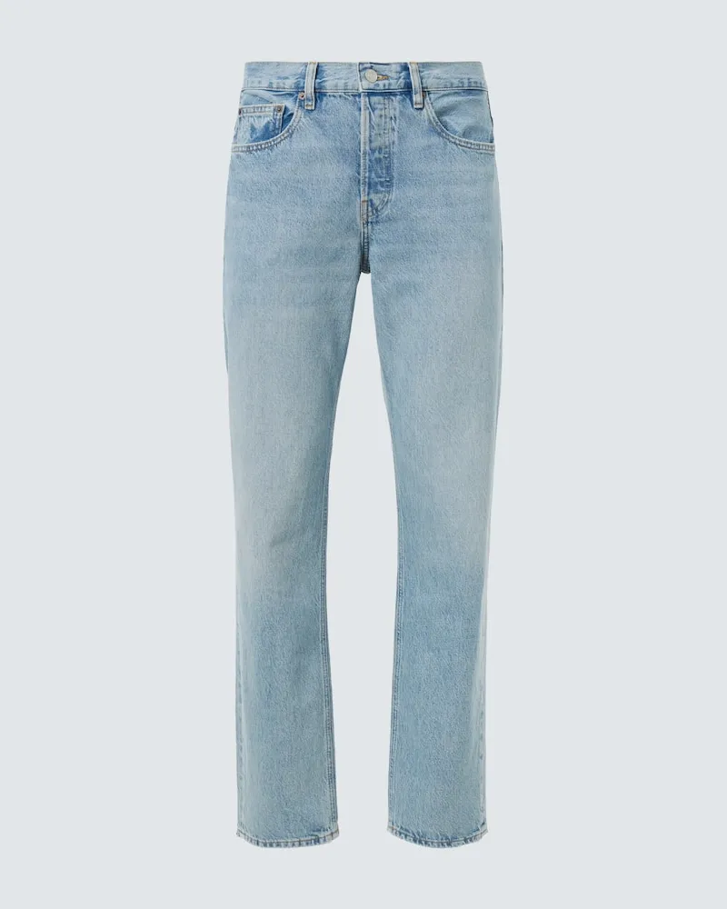 Frame Denim Mid-Rise Straight Jeans The Straight Blau