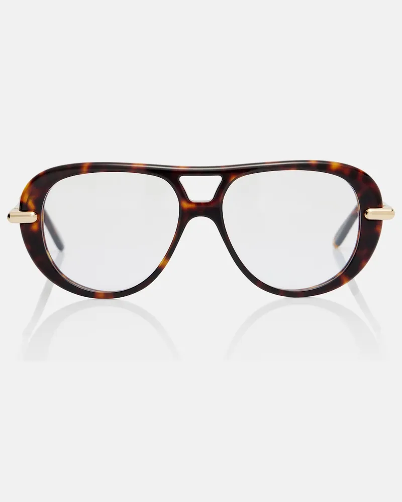 Loewe Aviator-Brille Slim Braun