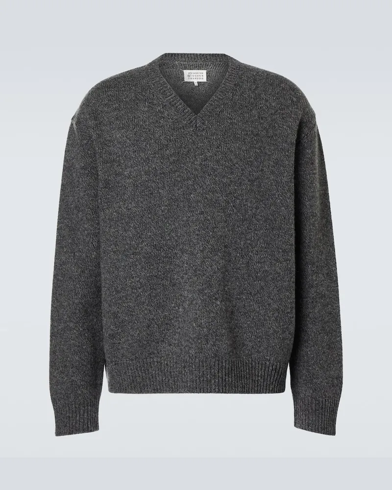 Maison Margiela Pullover aus Wolle Grau