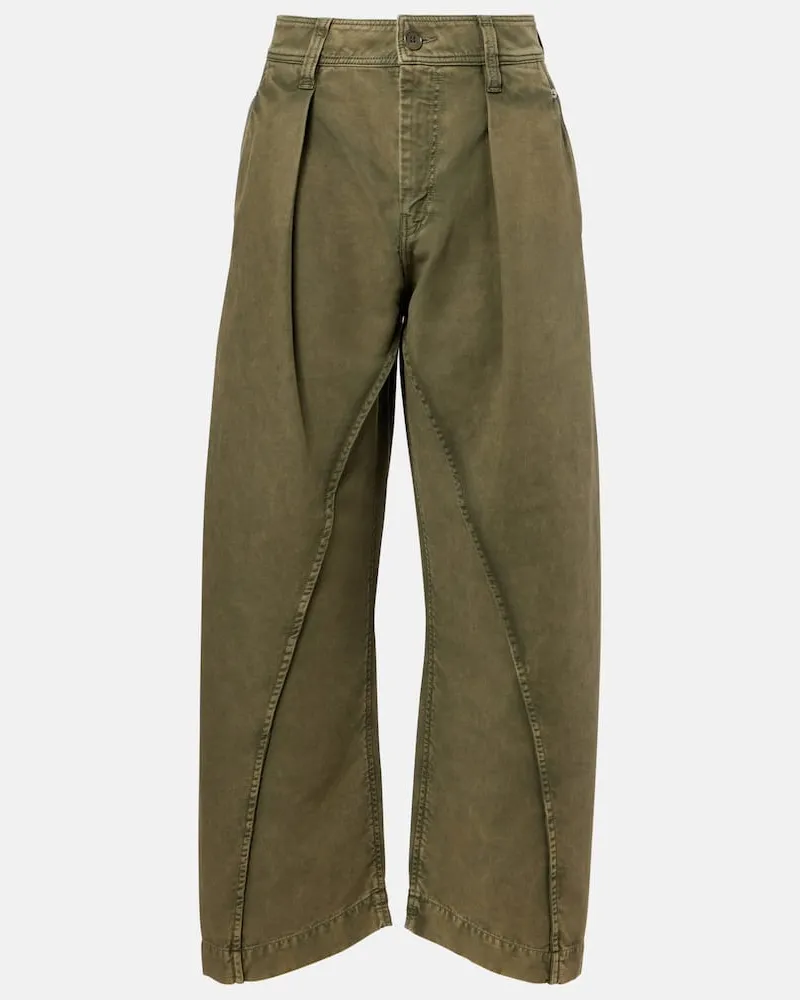 J.W.Anderson Mid-Rise Wide-Leg Jeans Grün