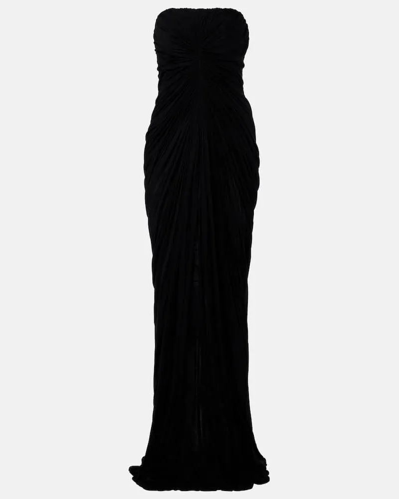 Rick Owens Bustier-Robe Radiance aus Baumwolle Schwarz