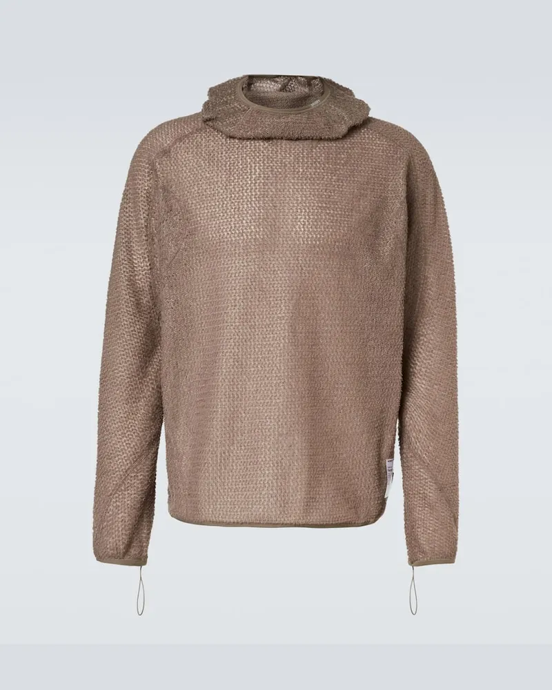 Satisfy Hoodie aus Strick Beige