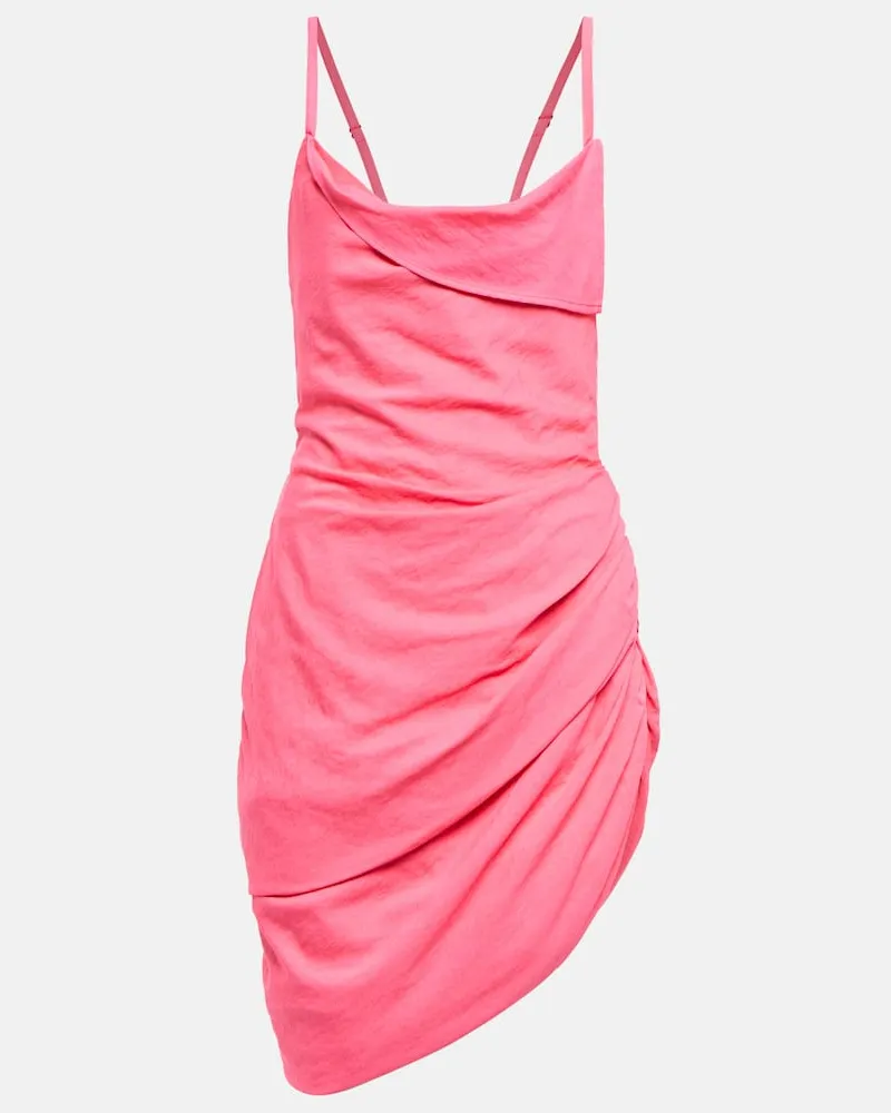 Jacquemus Minikleid La Robe Saudade aus Voile Rosa