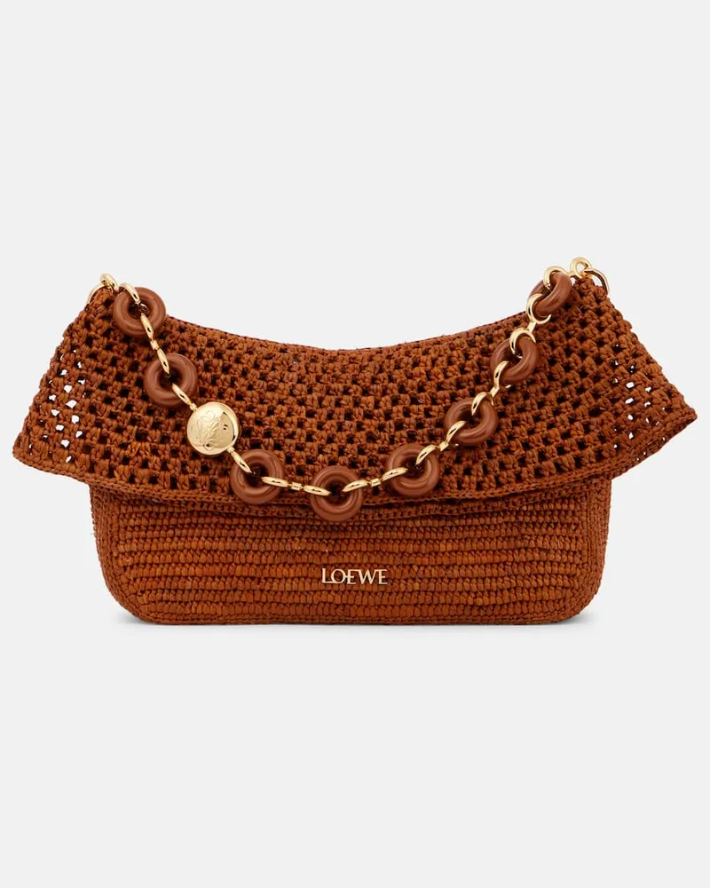 Loewe Paula's Ibiza Schultertasche Ola Medium Braun