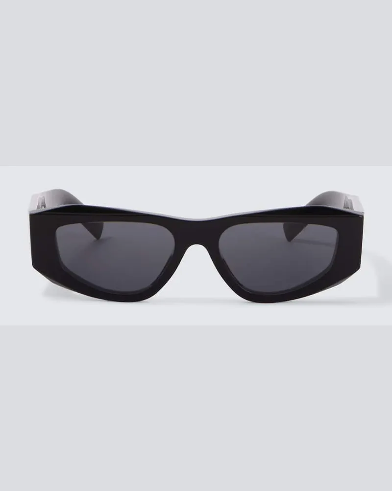 Prada Eckige Sonnenbrille Prada Symbole Schwarz