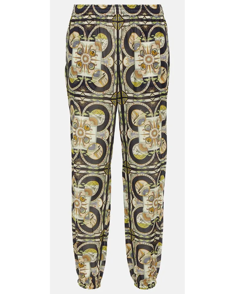 Tory Burch Bedruckte Hose aus Baumwolle Multicolor