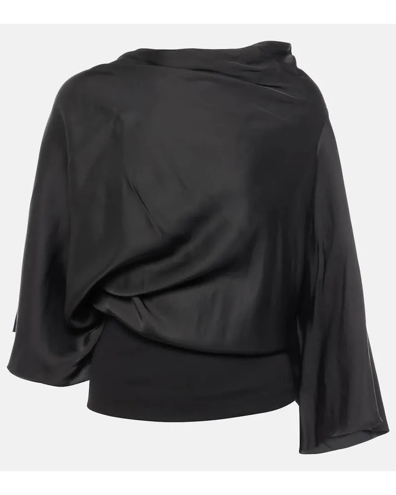 Rick Owens Top Cylinder aus Jersey Schwarz