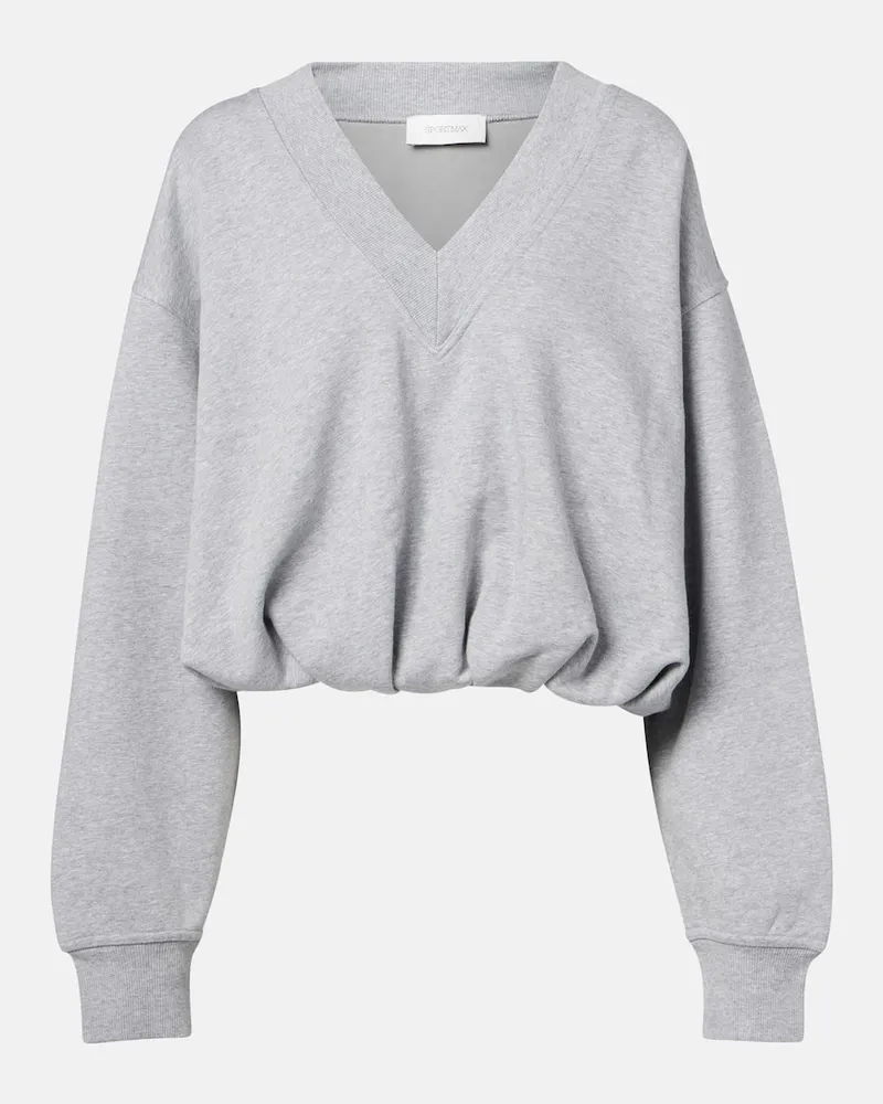 SPORTMAX Sweatshirt Colleg aus Jersey Schwarz