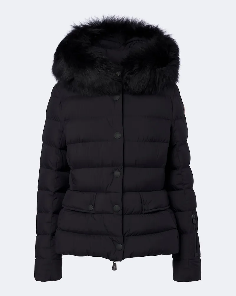 Moncler Skijacke Armoniques mit Shearling Schwarz