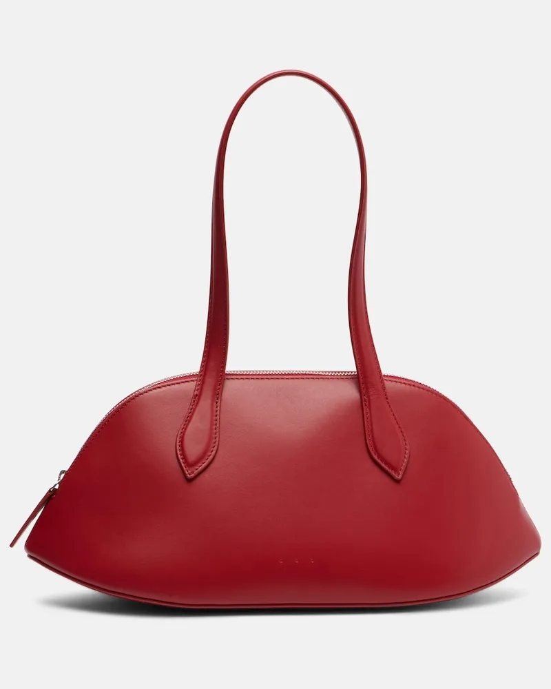 Aesther Ekme Bowling-Bag Cosmo Medium aus Leder Rot