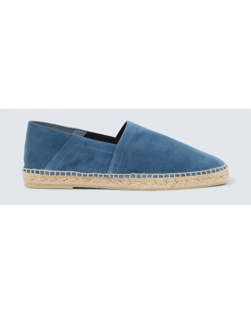 Tom Ford Espadrilles Barnes aus Veloursleder Blau