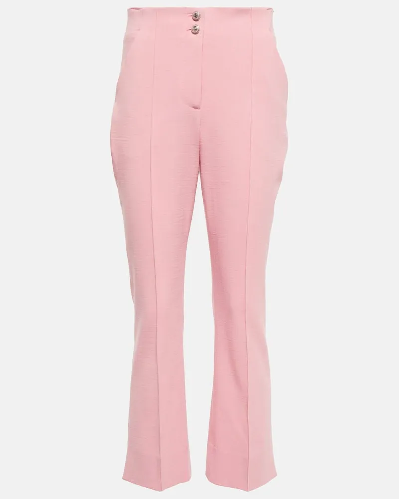 Veronica Beard High-Rise-Hose Kean Pink