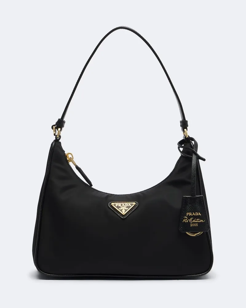Prada Schultertasche Prada Re-Edition 2005 aus Re-Nylon Schwarz