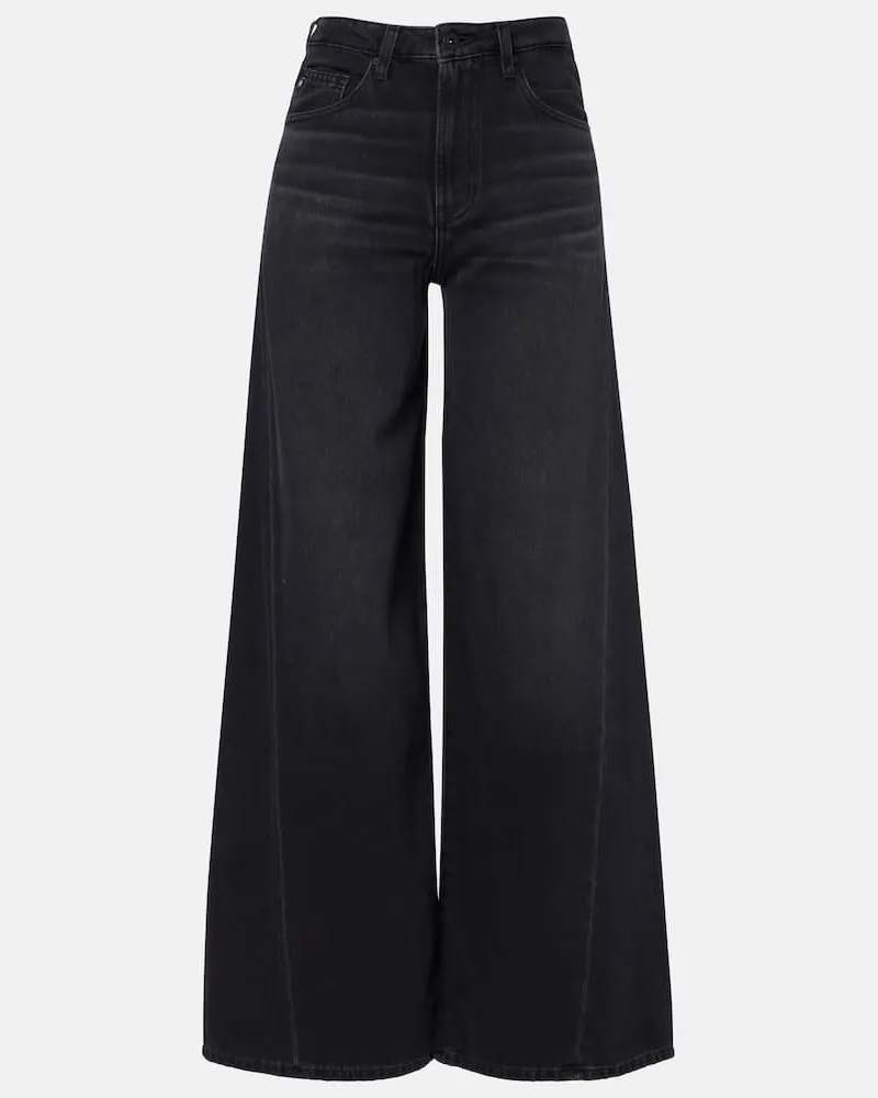 Adriano Goldschmied High-Rise Wide-Leg Jeans Helsinki Schwarz